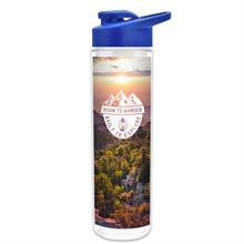 Full Color Wrap 16 Oz. Insulated Bottle with Drink Thru Lid